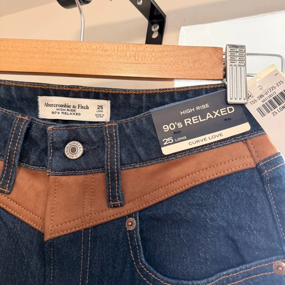 Abercrombie & Fitch Curve Love Cowgirl Western Blue Jeans - Tags On - Picture 4 of 15